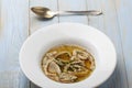 Bavarian pancake soup Royalty Free Stock Photo