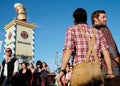 Bavarian people at the Oktoberfest