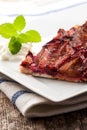 Bavarian plum cake Royalty Free Stock Photo