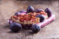 Bavarian plum cake Royalty Free Stock Photo