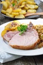 Bavarian pork spareribs Royalty Free Stock Photo