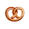 Bavarian pretzel vector