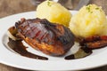 Bavarian roasted pork Royalty Free Stock Photo