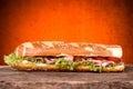 Bavarian sandwich Royalty Free Stock Photo