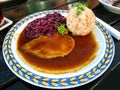 Bavarian Sauerbraten of beef, red cabbage