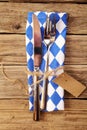 Bavarian table setting in a tavern Royalty Free Stock Photo