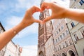 Bavarian town with heart shape Royalty Free Stock Photo