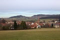 The Bavarian town of Thalmaessing near Nuremberg in Germany Royalty Free Stock Photo
