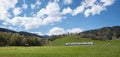 Bavarian upland railway near schliersee