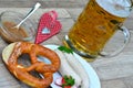 Bavarian meal beer Royalty Free Stock Photo