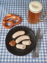 Bavarian white sausages weisswurst