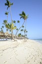 Bavaro Beach in Punta Cana in the Dominican Republic Royalty Free Stock Photo
