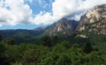 Bavella mountains in corsica Royalty Free Stock Photo