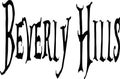 Baverly Hills. California text sign illustration