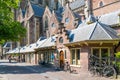 Bavo Church street in Haarlem, Netherlands Royalty Free Stock Photo