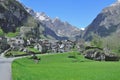 Bavona Valley,Locarno,Ticino,Switzerland Royalty Free Stock Photo