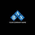 BAX letter logo design on BLACK background. BAX creative initials letter logo concept. BAX letter design