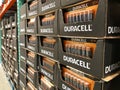 BAXTER, MN - 3 FEB 2021: Display of Duracell C Batteries for sale