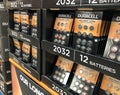 BAXTER, MN - 3 FEB 2021: Display of Duracell Lithium Batteries for sale