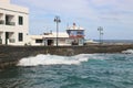 In the bay of Arrieta, Lanzarote, Canary Islands.