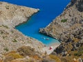 Greece, Crete, Seitan Limania beach, people Royalty Free Stock Photo