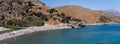 The Bay and beach of Preveli is in Crete. Royalty Free Stock Photo