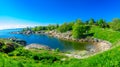 Bay and a beach in Suomenlinna Island, in Helsinki