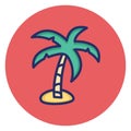 Bay, beach Vector Icon which can easily edit