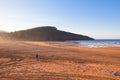 The Bay of Biscay near Bilbao, Spain in January Royalty Free Stock Photo