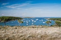 The bay with boats in Kamenjak Royalty Free Stock Photo