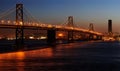 Bay Bridge in the dusk