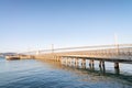 Bay Bridge from Embarcadero, San Francisco Royalty Free Stock Photo