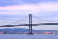 Bay Bridge and Port of Oakland Royalty Free Stock Photo