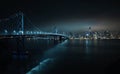 Bay Bridge and San Francisco Panorama Royalty Free Stock Photo