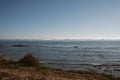 Bay of Cadiz. View of 1812 Constitution bridge at Cadiz from the beach.