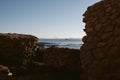 Bay of Cadiz. View of 1812 Constitution bridge at Cadiz from the beach.