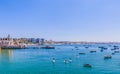 View of Bay of Cascais, a Portuguese coastal town 30 km west of Lisbon