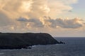 The Bay of Ecalgrain at the end of the day in France