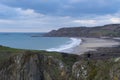 The Bay of Ecalgrain at the end of the day in France