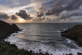 The Bay of Ecalgrain at the end of the day in France