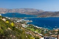 Bay of Elounda in Crete Royalty Free Stock Photo