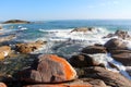 Bay of Fires beautiful day Royalty Free Stock Photo