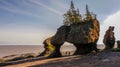 Bay of Fundy in East Canada. Royalty Free Stock Photo