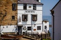 Bay Hotel in Robin Hood`s Bay being painted