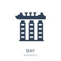 bay icon in trendy design style. bay icon isolated on white background. bay vector icon simple and modern flat symbol for web site Royalty Free Stock Photo