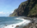 Bay of Jardim do Mar of Madeira Island. Royalty Free Stock Photo