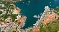 Bay of kotor with boat