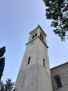 Bay of Kotor Boka Kotorska, MonSt.Eustahije 1762 placed in the coastal town of Dobrota. Royalty Free Stock Photo