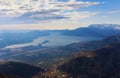 Bay of Kotor and Lustica peninsula. Montenegro