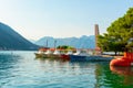 Bay of Kotor and Kotor town Royalty Free Stock Photo